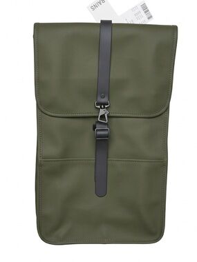 Rains Olive Green Men's Backpack with Black Strap